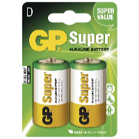 Alkalická baterie GP Super LR20 D 2 ks