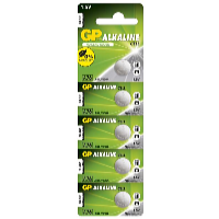 Alkalická knoflíková baterie GP LR44 A76F 5 ks
