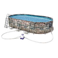 Bazén Power Steel Stone Comfort Jet 6,1 x 3,66 x 1,22 m set včetně příslušenství