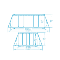 Bazén Power Steel 2,82 x 1,96 x 0,84 m s kartušovou filtrací