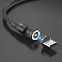 Magnetický nabíjecí kabel otočný 540° 3v1, 2 metry