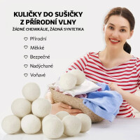 Vlněné koule do sušičky NaturalPro 3 ks